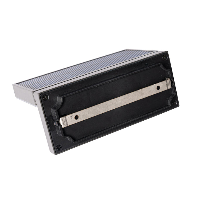 QAZQA Buiten wandlamp donkergrijs incl. LED en dimlicht op solar -