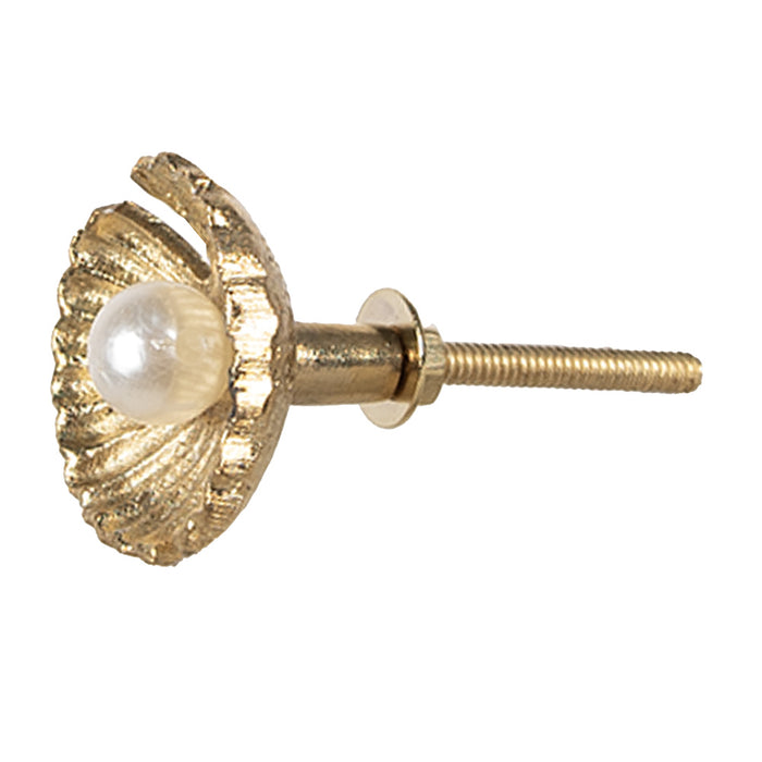 Clayre & Eef Deurknop Ø 3x6 cm Goudkleurig Metaal