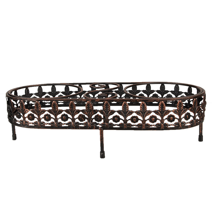 Clayre & Eef Voerbak Hond 2x500 ml Bruin Ijzer Voerbak Kat