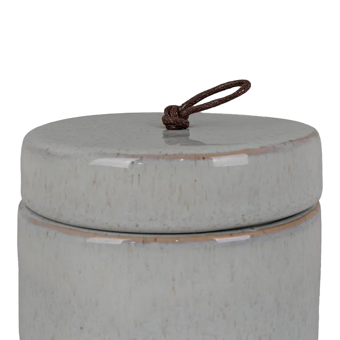 Artichok Jaydi keramieke voorraadpot - Ø10,5 x 10 cm