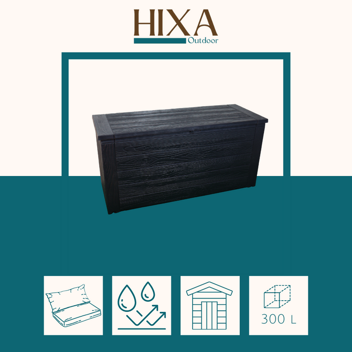 HIXA Kussenbox Opbergbox Tuin Tuinkussenbox Met deksel Waterdicht 3...