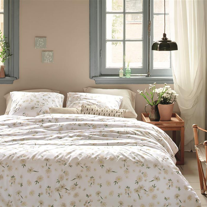 Ariadne At Home Daisies Dekbedovertrek 240 x 200/220 cm - Wit