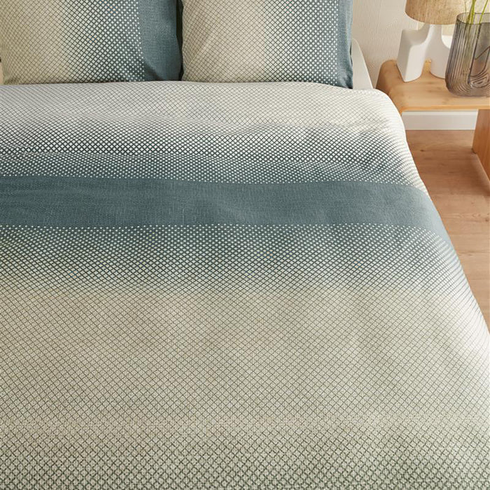 Beddinghouse Duco Dekbedovertrek 140 x 200/220 cm - Grijsgroen