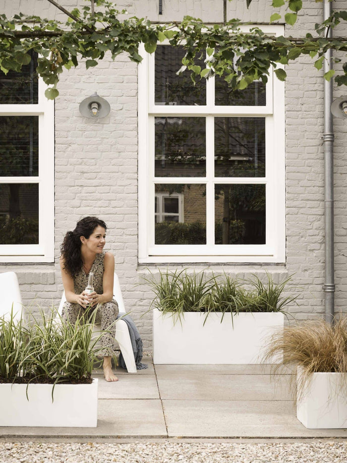 Capi Lux White Bak rechthoek laag wit 73 x 20 x 20 cm