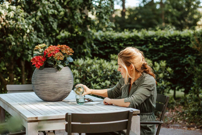 Capi Europe Vaas bol Rib NL - 40x32 - Goud