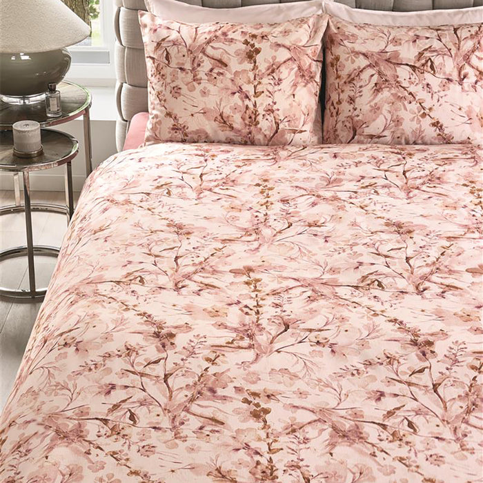 Rivièra Maison Blushing Blooms Dekbedovertrek 140 x 200/220 cm - Roze