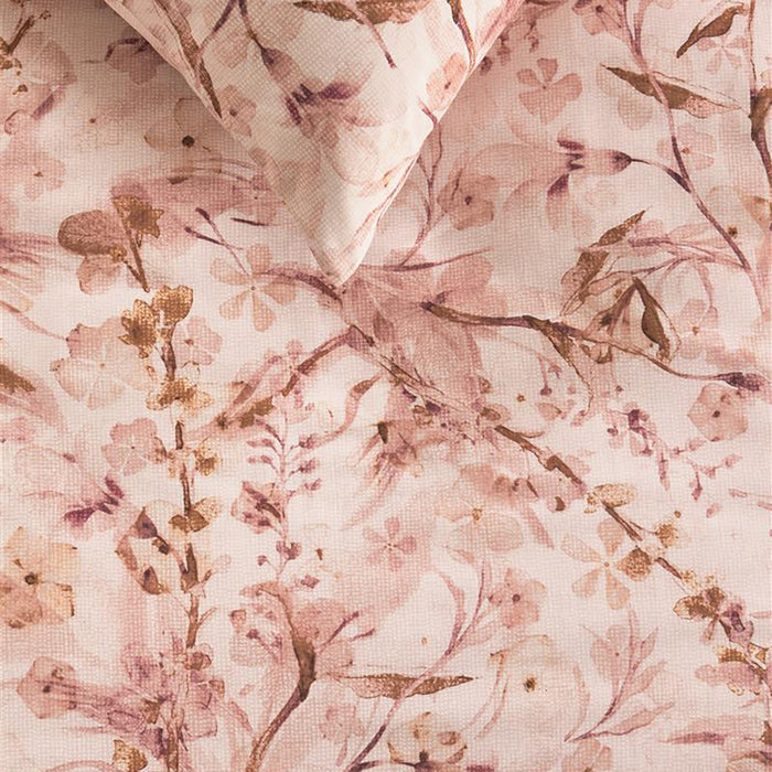 Rivièra Maison Blushing Blooms Dekbedovertrek 240 x 200/220 cm - Roze