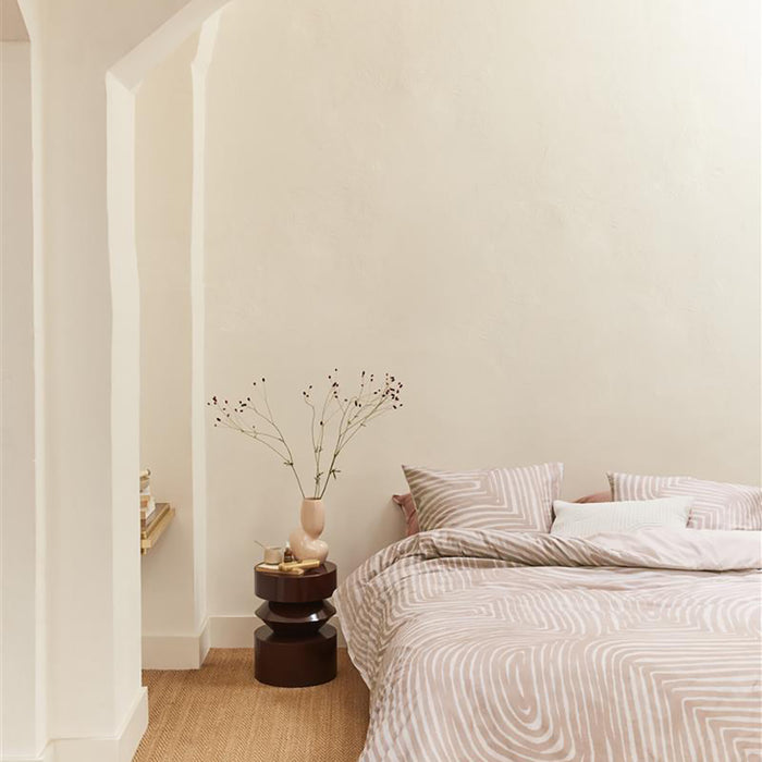 vtwonen Natural Pattern Dekbedovertrek 140 x 200/220 cm - Powder