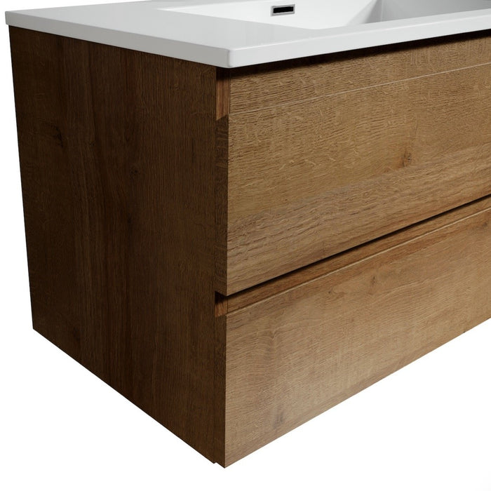 Badplaats Badkamermeubel Set Angela 60 cm - Eiken - Badmeubel