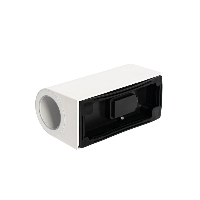 QAZQA Moderne buiten wandlamp wit kunststof ovaal 2-lichts - Baleno