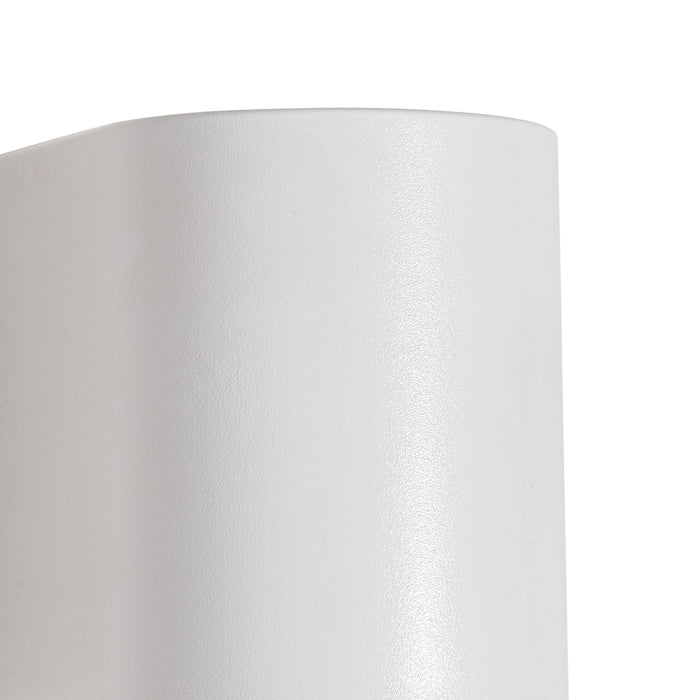 QAZQA Moderne buiten wandlamp wit kunststof ovaal - Baleno