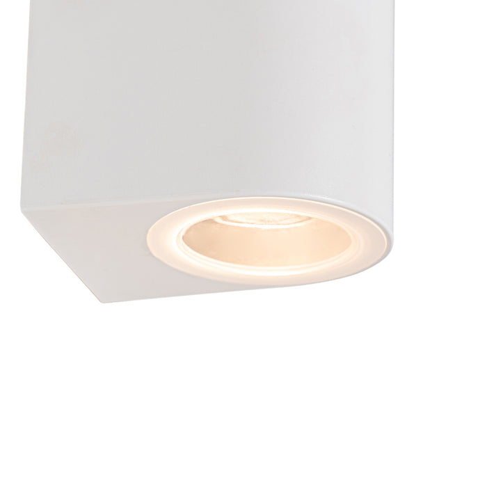 QAZQA Moderne buiten wandlamp wit kunststof ovaal - Baleno