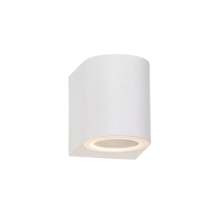 QAZQA Moderne buiten wandlamp wit kunststof ovaal - Baleno