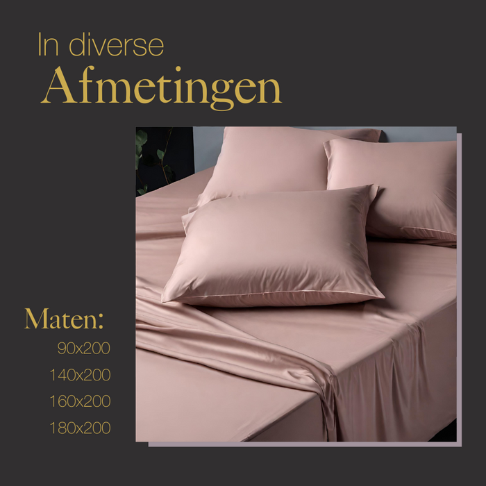 Ten Cate Premium Katoensatijnen Hoeslaken 90x200 - Blush