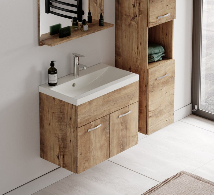 Badplaats Badkamermeubel Set Montreal 60 x 35 cm - Kastanje Eiken