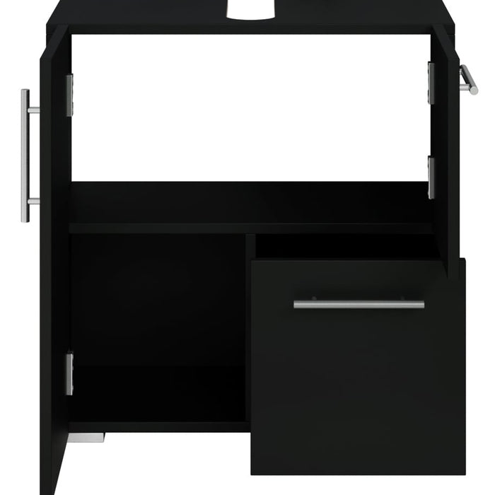 Badplaats Wastafelkast Mars 60 x 30 x 60 cm - Zwart - Badkamerkast