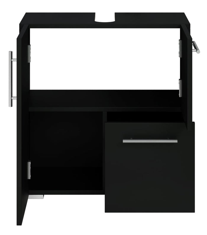 Badplaats Wastafelkast Mars 60 x 30 x 60 cm - Zwart - Badkamerkast