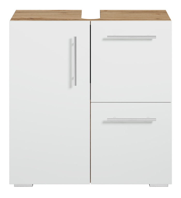 Badplaats Wastafelkast Mars 60 x 30 x 60 cm - Eiken met Wit