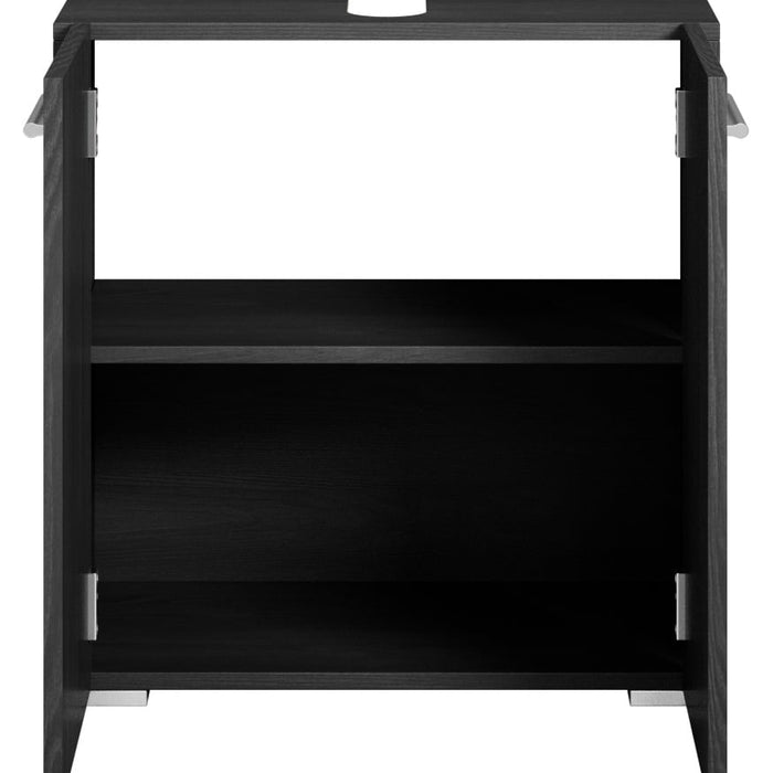 Badplaats Wastafelkast Jupiter 60 x 30 x 60 cm - Zwart Houtnerf