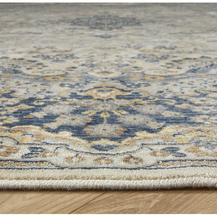 Vloerkleed Vince - Blauw|Grijs - Viscose