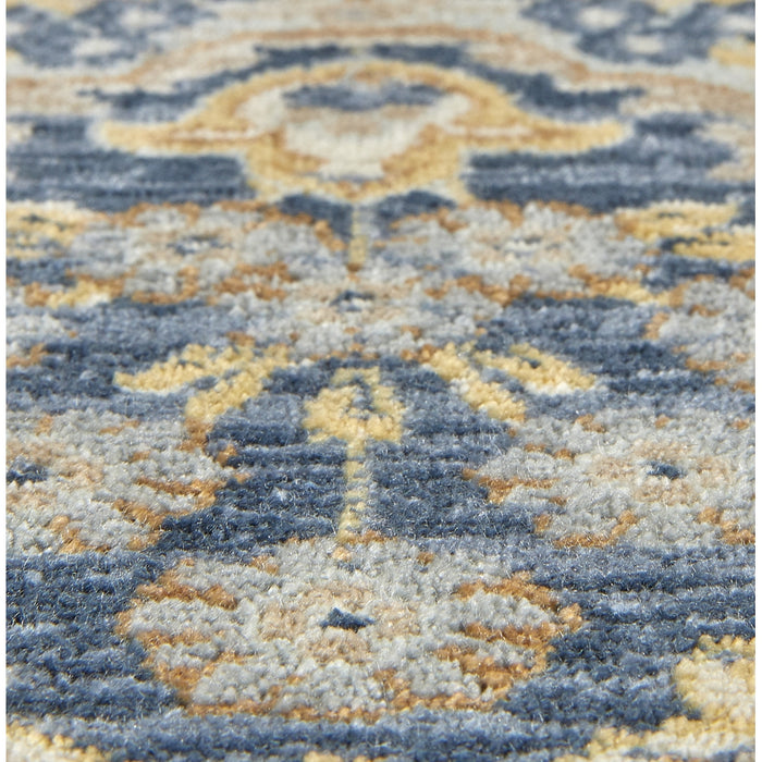 Vloerkleed Vince - Blauw|Grijs - Viscose