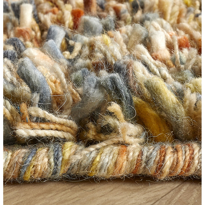 Vloerkleed Shaggy Deluxe - Oranje - Wol