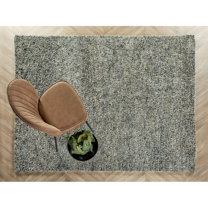 Vloerkleed Shaggy Deluxe - Blauw - Wol