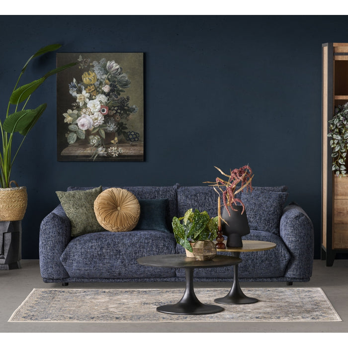 Vloerkleed Vince - Blauw - Viscose - 200x0x290cm (BxHxD)