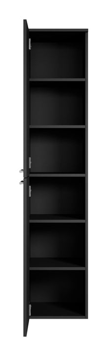 Badplaats Badkamerkast Venus 30 x 30 x 160 cm - Zwart - Kolomkast
