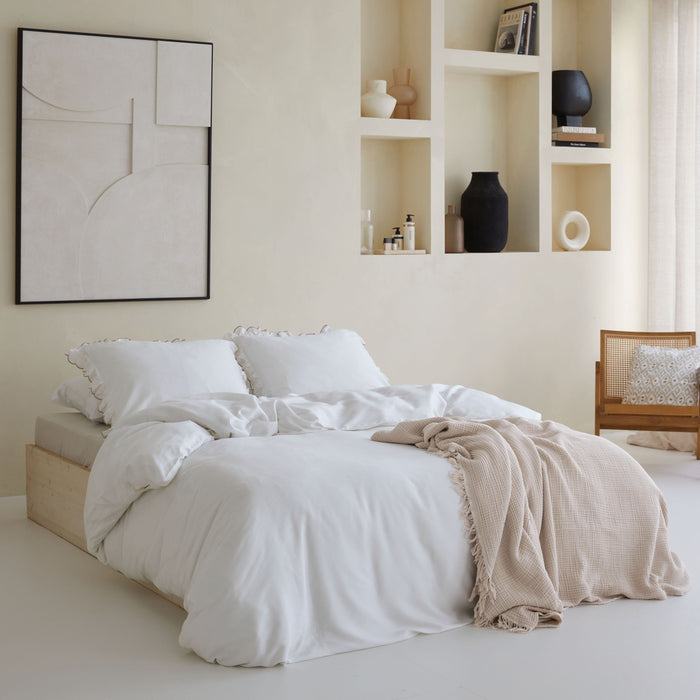 Walra Real Romance Dekbedovertrek 200x220 - Wit