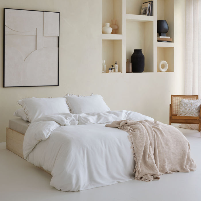 Walra Real Romance Dekbedovertrek 240x220 - Wit