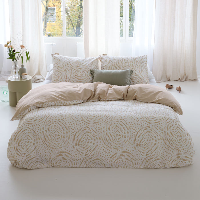 Walra Remade Crazy Crinkles Dekbedovertrek 140x220 - Zand