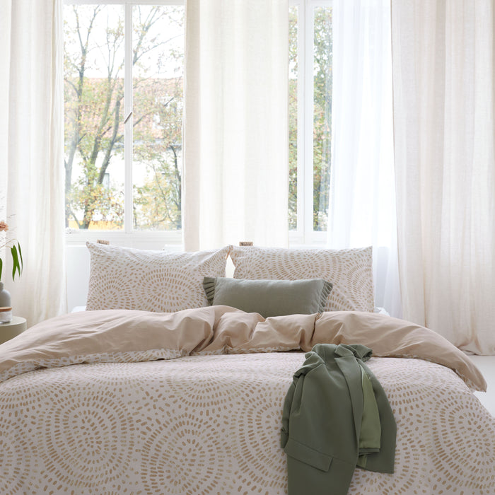 Walra Remade Crazy Crinkles Dekbedovertrek 200x220 - Zand