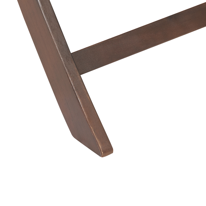 Beliani-CESANA -Tuinstoel set van 2-Donkerbruin|Grijs-Acaciahout