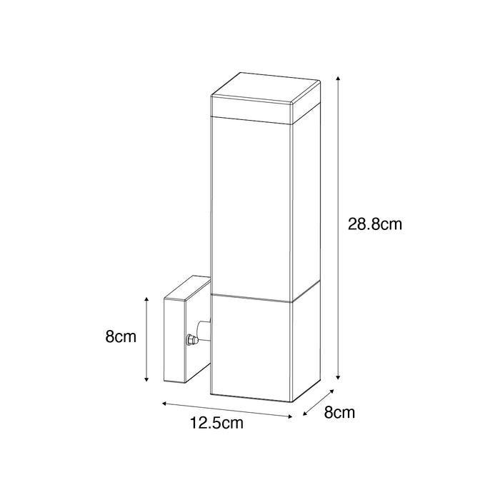 QAZQA Moderne buiten wandlamp donkergrijs met opaal - Malios