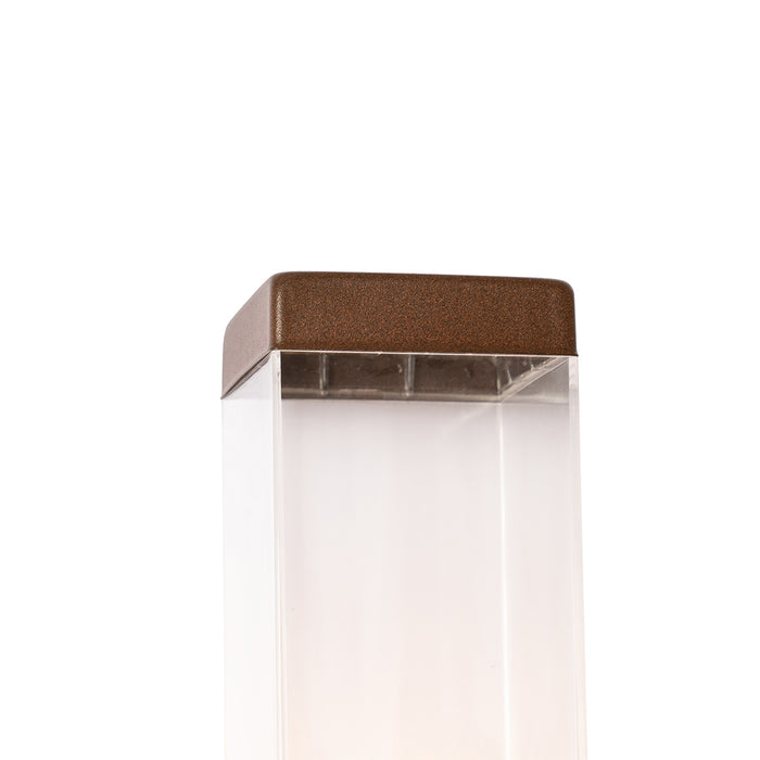 QAZQA Moderne buiten wandlamp roestbruin - Malios