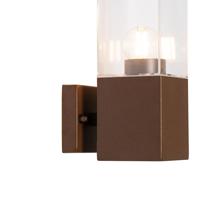 QAZQA Moderne buiten wandlamp roestbruin - Malios