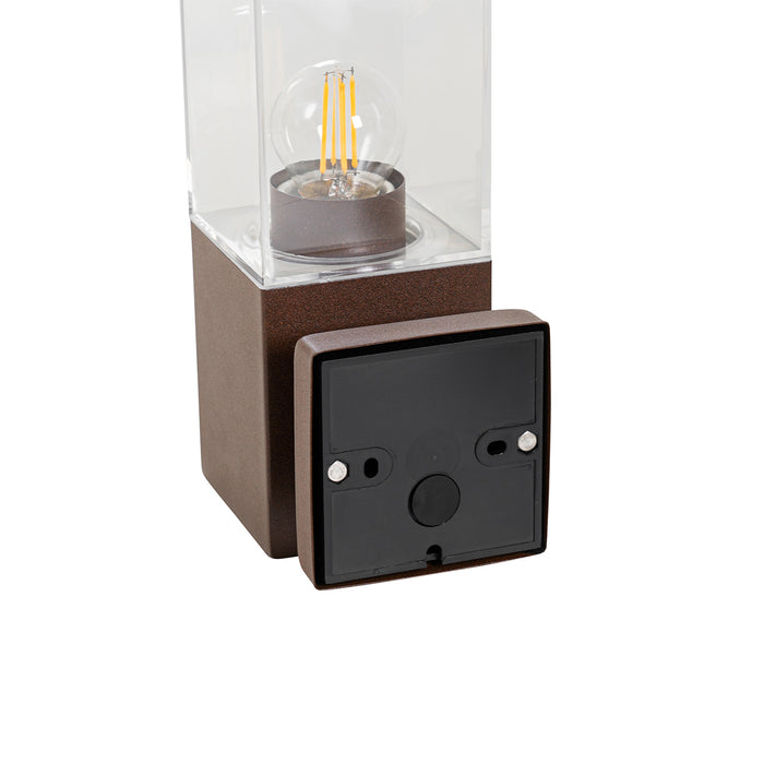 QAZQA Moderne buiten wandlamp roestbruin - Malios