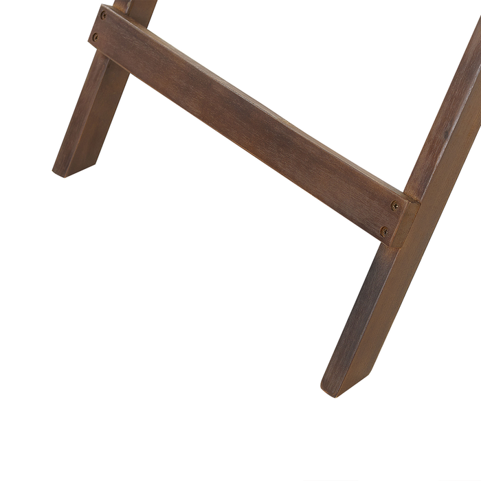 Beliani-AMANTEA-Tuintafel-Donkere houtkleur-45 x 68 cm-Acaciahout