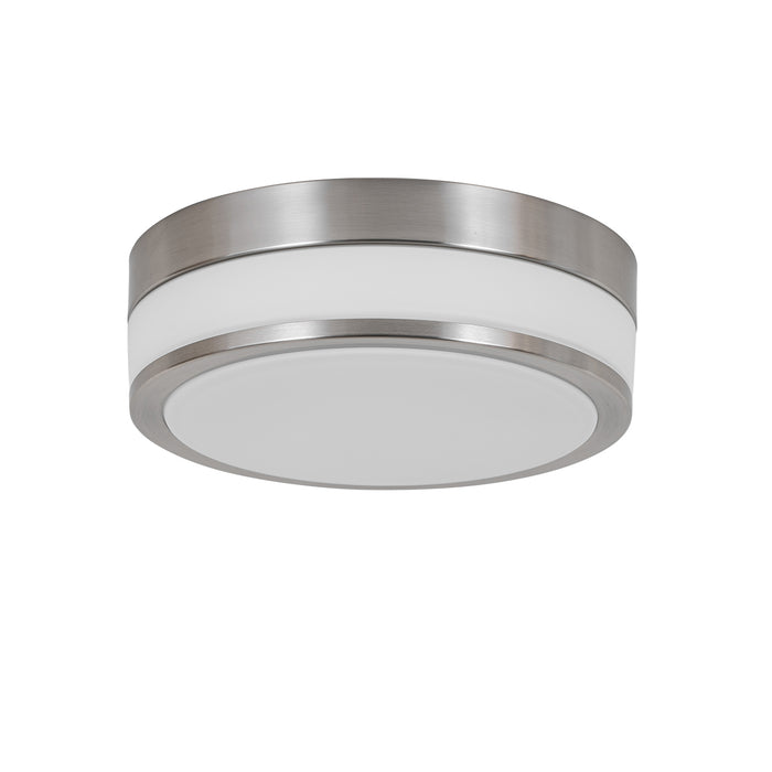 QAZQA Moderne plafondlamp staal 28 cm IP44 - Flavi