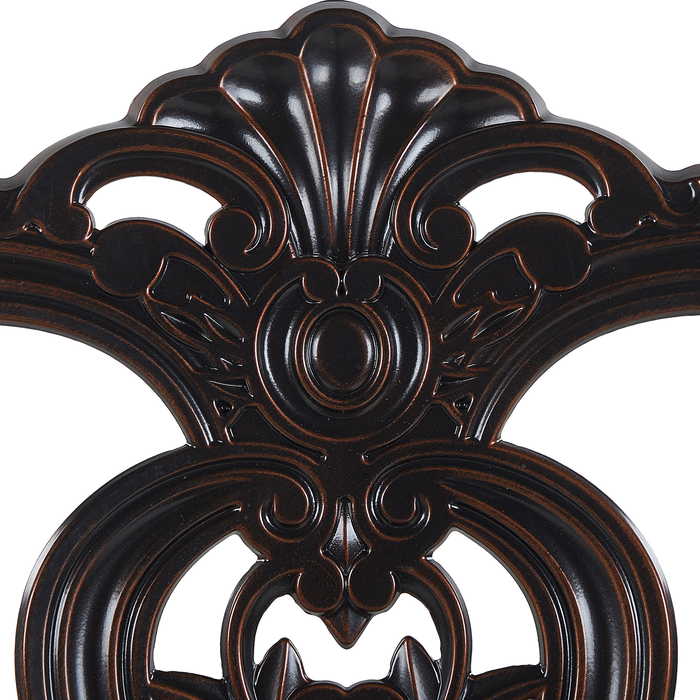 Beliani - BOVINO - Tuinstoel set van 2 - Bruin - Aluminium