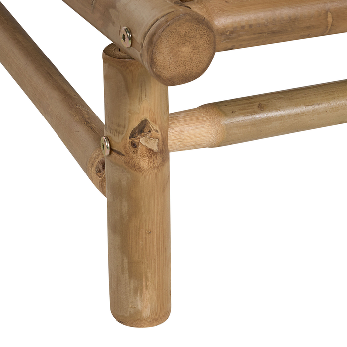 Beliani - TODI - Fauteuil set van 2 - Lichthout|Taupe - Bamboe