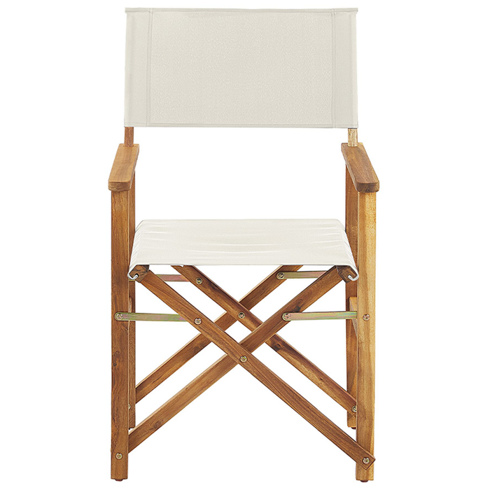 Beliani - CINE - Tuinstoel set van 2 - Groen|Hout|Olijf - Polyester