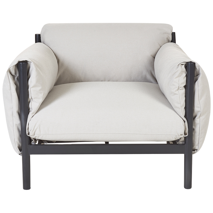 Beliani - ESPERIA - Tuinstoel - Lichtgrijs - Aluminium