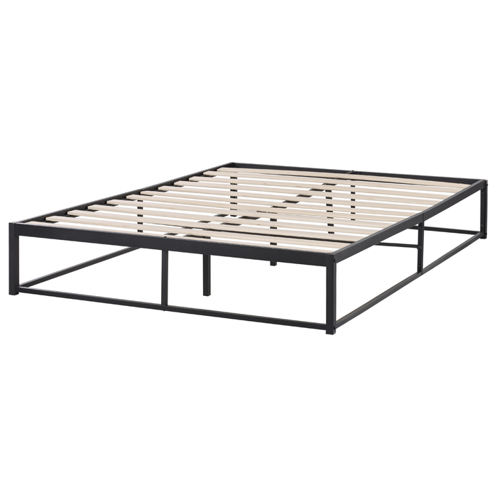 Beliani - VIRY - Tweepersoonsbed - Zwart - 140 x 200 cm - Metaal