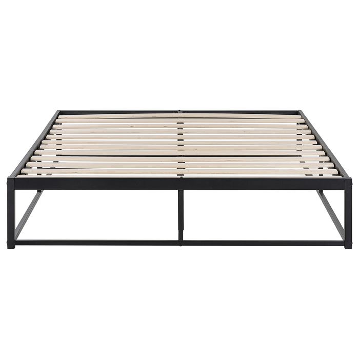 Beliani - VIRY - Tweepersoonsbed - Zwart - 140 x 200 cm - Metaal