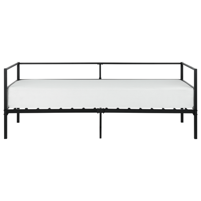 Beliani - BATTUT - Eenpersoonsbed - Zwart - 90 x 200 cm - Metaal