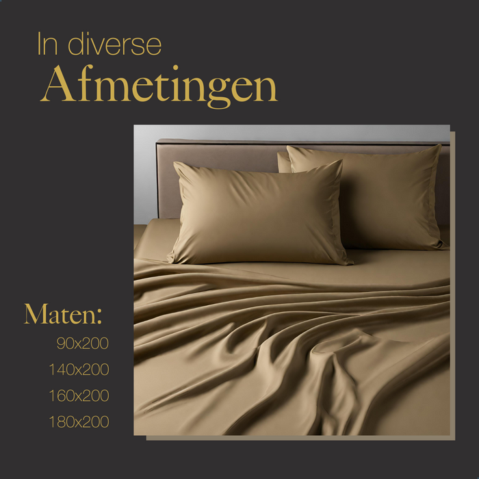 Ten Cate Premium Katoensatijnen Hoeslaken 160x200 - Summer Glow