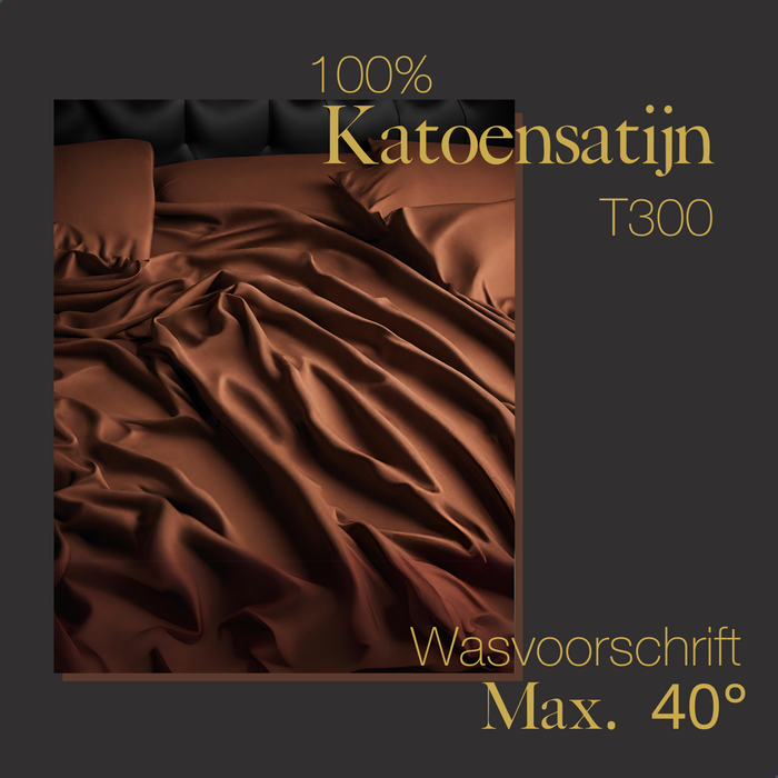 Ten Cate Premium Katoensatijnen Hoeslaken 90x200 - Indian Spice
