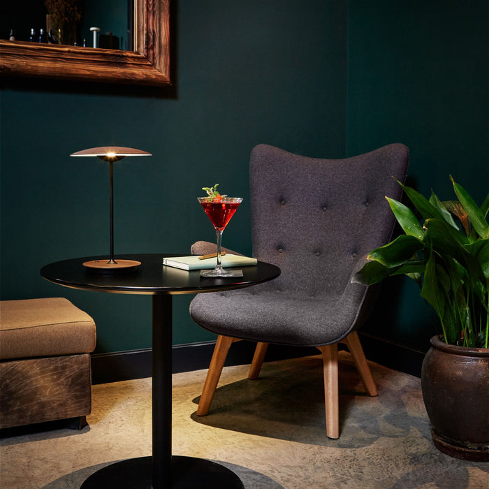 Marset Ginger 20 M tafellamp LED oplaadbaar messing|wit